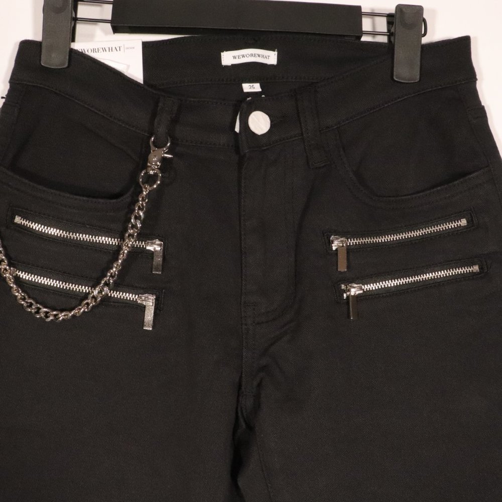 NWT We Wore What X Revolve Rocker Low Rise - Picture 10 of 13